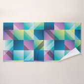 抽象芸術幾何学シームレスパターン バスタオル (バスタオル)