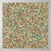 抽象芸術幾何学パターン生成計算 ポスター (正面)