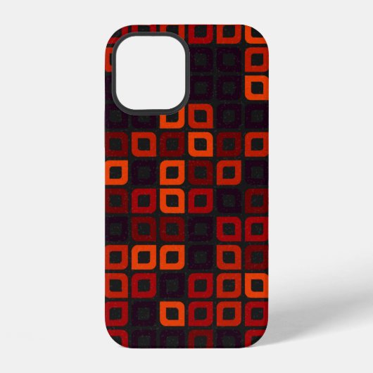 抽象芸術幾何学パターン生成計算 iPhoneケース (裏面)