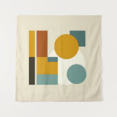 抽象芸術幾何学世紀中頃モダン タペストリー (正面(横))