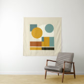 抽象芸術幾何学世紀中頃モダン タペストリー (インサイチュ)