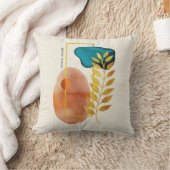 抽象芸術幾何学中世紀ミニマルモダンリスト クッション (ブランケット)