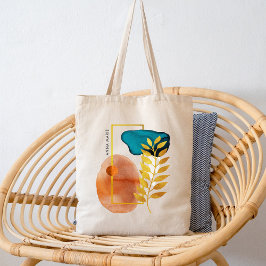 抽象芸術幾何学中世紀ミニマルモダンリスト トートバッグ