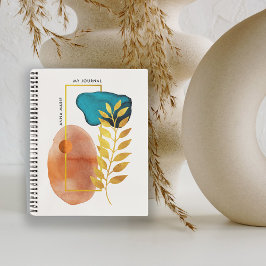 抽象芸術幾何学中世紀ミニマルモダンリスト ノートブック