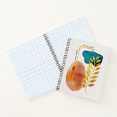 抽象芸術幾何学中世紀ミニマルモダンリスト ノートブック (内部)