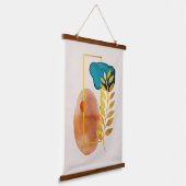 抽象芸術幾何学中世紀ミニマルモダンリスト 吊り下げ型タペストリー (傾斜あり)