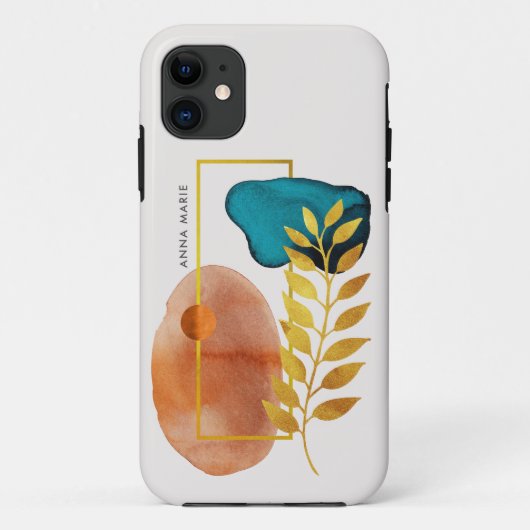 抽象芸術幾何学中世紀ミニマルモダンリスト Case-Mate iPhoneケース (裏面)