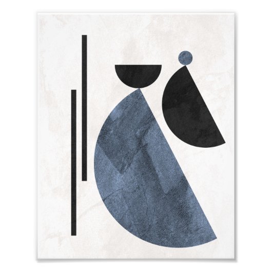 :抽象芸術幾何学円と線 フォトプリント            (正面)