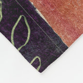 抽象芸術幾何学円の形状と葉 | フリースブランケット (角)