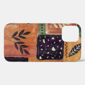 抽象芸術幾何学円の形状と葉 | Case-Mate iPhoneケース (裏面 (横))