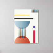 抽象芸術幾何学壁面 キャンバスプリント (正面)