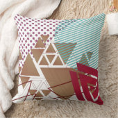 抽象芸術幾何学姿パターン クッション (ブランケット)