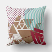 抽象芸術幾何学姿パターン クッション (裏面)