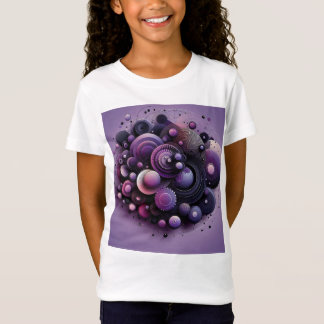 抽象芸術幾何学少女のTシャツ Tシャツ
