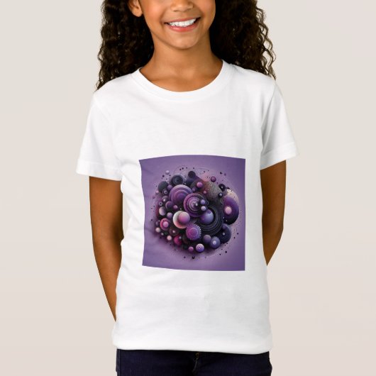 抽象芸術幾何学少女のTシャツ Tシャツ (正面)