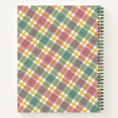 抽象芸術幾何学格子模様ノートブック ノートブック (裏面)