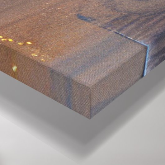 抽象芸術幾何学模様のフラワーアート – テクスチャアクリル キャンバスプリント (コーナー (底面))