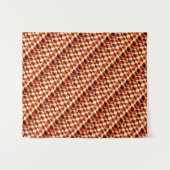 抽象芸術幾何学模様の地球の砂漠色 タペストリー (正面(横))