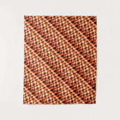 抽象芸術幾何学模様の地球の砂漠色 タペストリー (正面)