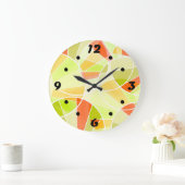 抽象芸術幾何学模様の大時計 ラージ壁時計 (ホーム)