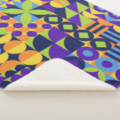 抽象芸術幾何学模様の継ぎ目のない模様 シェルパブランケット (3/4)