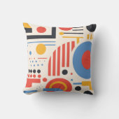 抽象芸術幾何学模様メンフィススタイル クッション (正面)