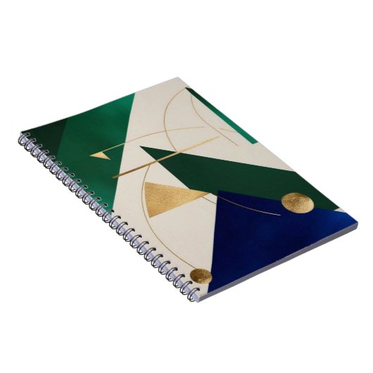 抽象芸術幾何学模様モダン手帳の緩和曲線 ノートブック (右側)