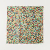 抽象芸術幾何学模様生成計算a タペストリー (正面(横))