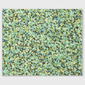 抽象芸術幾何学模様生成計算a ラッピングペーパー (フラット)