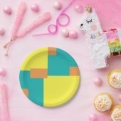 抽象芸術幾何学模様020515 ペーパープレート (パーティー)