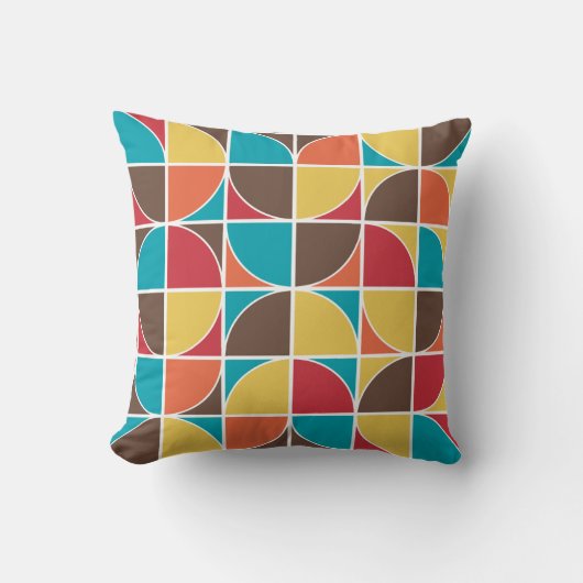 抽象芸術幾何学模様110421v4 クッション (正面)