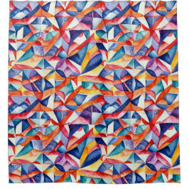 抽象芸術幾何学模様23 – シャワーカーテン