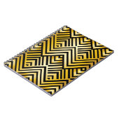 抽象芸術幾何学模様(アートデコスタイル、vint) ノートブック (左側)