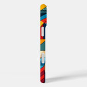 抽象芸術幾何学模様 – カラーグリッド合成 Case-Mate iPhoneケース (裏面 / 右)