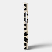 抽象芸術幾何学模様（コントラスト付き黒） Case-Mate iPhoneケース (裏面 / 左)