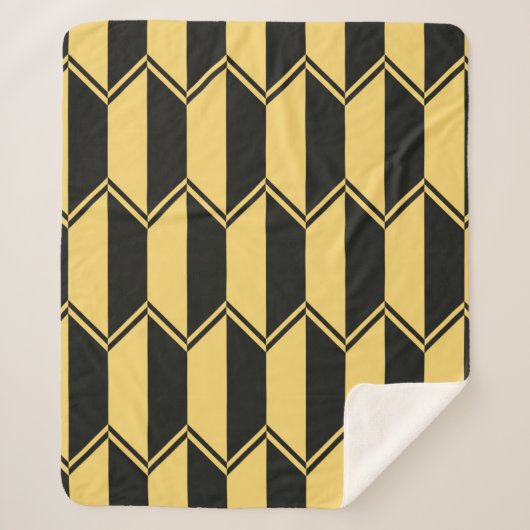 抽象芸術幾何学模様  シェルパブランケット (正面)