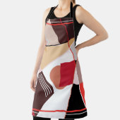 抽象芸術幾何学模様、シルクスカーフショールデシ エプロン (インサイチュ)