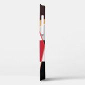 抽象芸術幾何学模様、シルクスカーフショールデシ Case-Mate iPhoneケース (裏面 / 左)