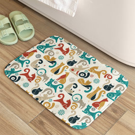 抽象芸術幾何学模様 バスマット