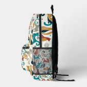 抽象芸術幾何学模様 プリントバックパック (右)