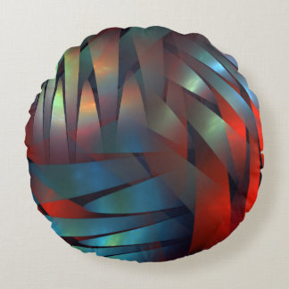 抽象芸術幾何学模様 ラウンドクッション