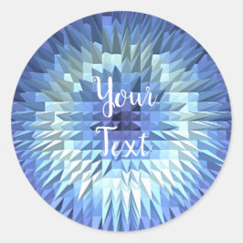 抽象芸術幾何学模様 ラウンドシール