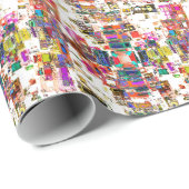 抽象芸術幾何学模様 ラッピングペーパー (ロールコーナー)
