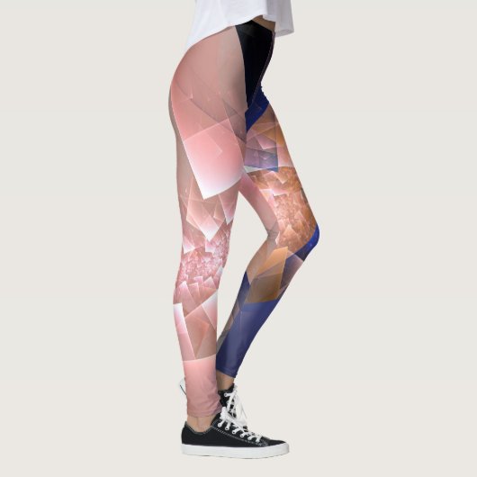 抽象芸術幾何学模様 レギンス (右)