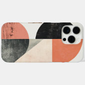 抽象芸術幾何学模様(自然質感) Case-Mate iPhoneケース (裏面 (横))