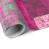 抽象芸術幾何学模様，青，ピンクモダン, ラッピングペーパー (ロールコーナー)