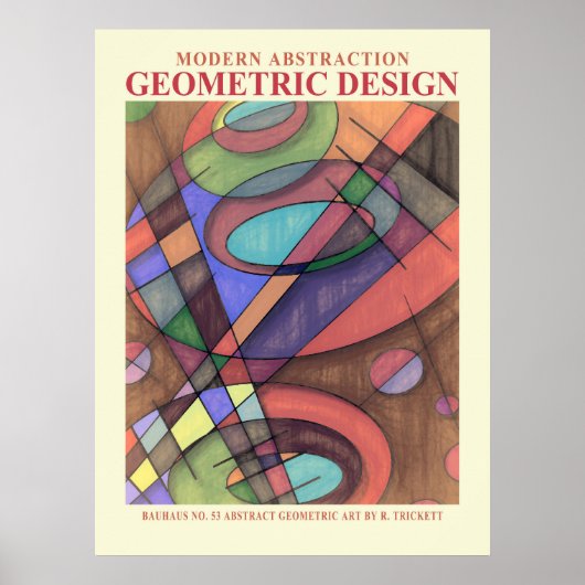 抽象芸術幾何学模様EP No. 3ポスター ポスター (正面)