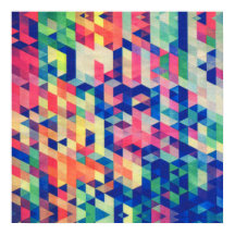 抽象芸術幾何学水色の形状パターン