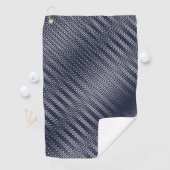 抽象芸術幾何学白黒ストライプマリー ゴルフタオル (インサイチュ)