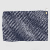 抽象芸術幾何学白黒ストライプマリー ゴルフタオル (横)